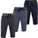 Hudson Track Pants 3-Pack - Navy and Gray Striped (10151130)