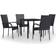 vidaXL 3099390 Matgrupp, 1 Bord inkl. 4 Stolar