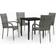 vidaXL 3099390 Matgrupp, 1 Bord inkl. 4 Stolar