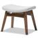 Baxton Studio Vera Mid-Century Seating Stool 15.4"