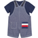 Tommy Hilfiger Denim Shortall Set with Chest Logo 2-Piece - Blue