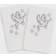 Linum Home Textiles Christmas Dove 2-pack Guest Towel White (76.2x40.64cm)