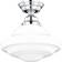 Vaxcel International Huntley Ceiling Flush Light 12"