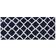 Madison Park Arlo Reversible Bath Rug Blue 24x60"