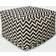 Majestic Home Goods Chevron Pouffe 17"