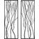 LuxenHome 2-Piece Metal Gold Branch Wall Decor 13x36" 2