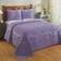 Better trends Trevor Bedspread Purple (279.4x203.2cm)