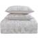 Oceanfront Resort Tropical Plantation Toile Bedspread Gray, White (274.32x228.6)