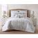 Oceanfront Resort Tropical Plantation Toile Bedspread Gray, White (274.32x228.6)