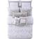 Oceanfront Resort Tropical Plantation Toile Bedspread Gray, White (274.32x228.6)