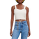 Maje Tweed Style Knit Crop Top - Ecru