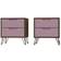 Manhattan Comfort Rockefeller 2-Drawer Chest of Drawer 20.1x21.6" 2pcs