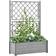 vidaXL Garden Planter with Trellis 16.929x39.37x55.906"