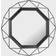 Stonebriar Collection Black Geometric Metal Frame Väggspegel 52.6x60.2cm