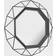 Stonebriar Collection Black Geometric Metal Frame Väggspegel 52.6x60.2cm