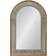 Kate and Laurel Deely Wood and Metal Framed Arch Wall Mirror 24x36"