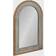 Kate and Laurel Deely Wood and Metal Framed Arch Wall Mirror 24x36"