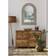 Kate and Laurel Deely Wood and Metal Framed Arch Wall Mirror 24x36"