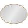 Kate and Laurel Leanna Scalloped Oval Wall Mirror 24x36"