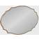 Kate and Laurel Leanna Scalloped Oval Wall Mirror 24x36"