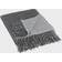 Design Imports Waffle Knit Blankets White, Black (152.4x127cm)