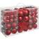 tectake Baubles Weihnachtsbaumschmuck 14.5cm 84Stk.