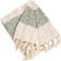 Saro Lifestyle Nubby Design Striped Blankets Green (152.4x127cm)