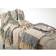 Saro Lifestyle Nubby Design Striped Blankets Grey (152.4x127cm)