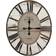 3R Studios 29" Oval Distressed Wood Wall Clock 24.3"