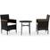 vidaXL 3098023 Matgrupp, 1 Bord inkl. 2 Stolar