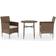vidaXL 3098023 Matgrupp, 1 Bord inkl. 2 Stolar