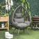 OutSunny Wicker Rattan Outdoor Egg Chair with Cushions