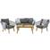 Venture Design Chania Lounge-Set, 1 Tisch einschl. 2 Stühle & 1 Sofas