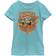 Fifth Sun Girl's Jurassic World Camp Cretaceous Bumpy the Ankylosaurus T-shirt - Tahiti Blue