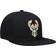 Mitchell & Ness Milwaukee Bucks English Dropback Snapback Hat Men - Black