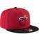 New Era Miami Heat 9Fifty Adjustable Snapback Hat Men - Red