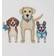 Linum Home Textiles Dogs Embroidered Guest Towel White (76.2x40.64cm)
