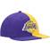 Mitchell & Ness Los Angeles Lakers Team Half and Half Snapback Hat Men - Purple/Gold