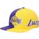 Mitchell & Ness Los Angeles Lakers Team Half and Half Snapback Hat Men - Purple/Gold