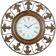 Olivia & May Traditional Large Round Fleur De Lis Wall Clock 38"