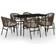 vidaXL 3099242 Matgrupp, 1 Bord inkl. 6 Stolar