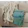 Saro Lifestyle Striped Pom Pom Blankets Beige (152.4x127cm)