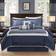 Madison Park Genevieve Bedspread Blue (228.6x228.6cm)