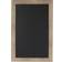 DesignOvation 27" x 18" Beatrice Framed Magnetic Chalkboard Rustic Brown Notice Board 18x27"