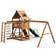 Gorilla Navigator Wooden Swing Set with Monkey Bars