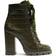 Schutz Zhara Crocodile-Embossed W - Military Green