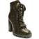 Schutz Zhara Crocodile-Embossed W - Military Green