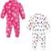 Hudson Baby Plush Jumpsuits - Pink Christmas Lights (10115746)