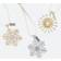 Joanna Buchanan Snowflake Hanging Ornament Set Adorno de Árbol de Navidad 5.1cm 3pcs