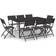 vidaXL 3073506 Ensemble repas de patio, 1 Table incluse 8 Chaises